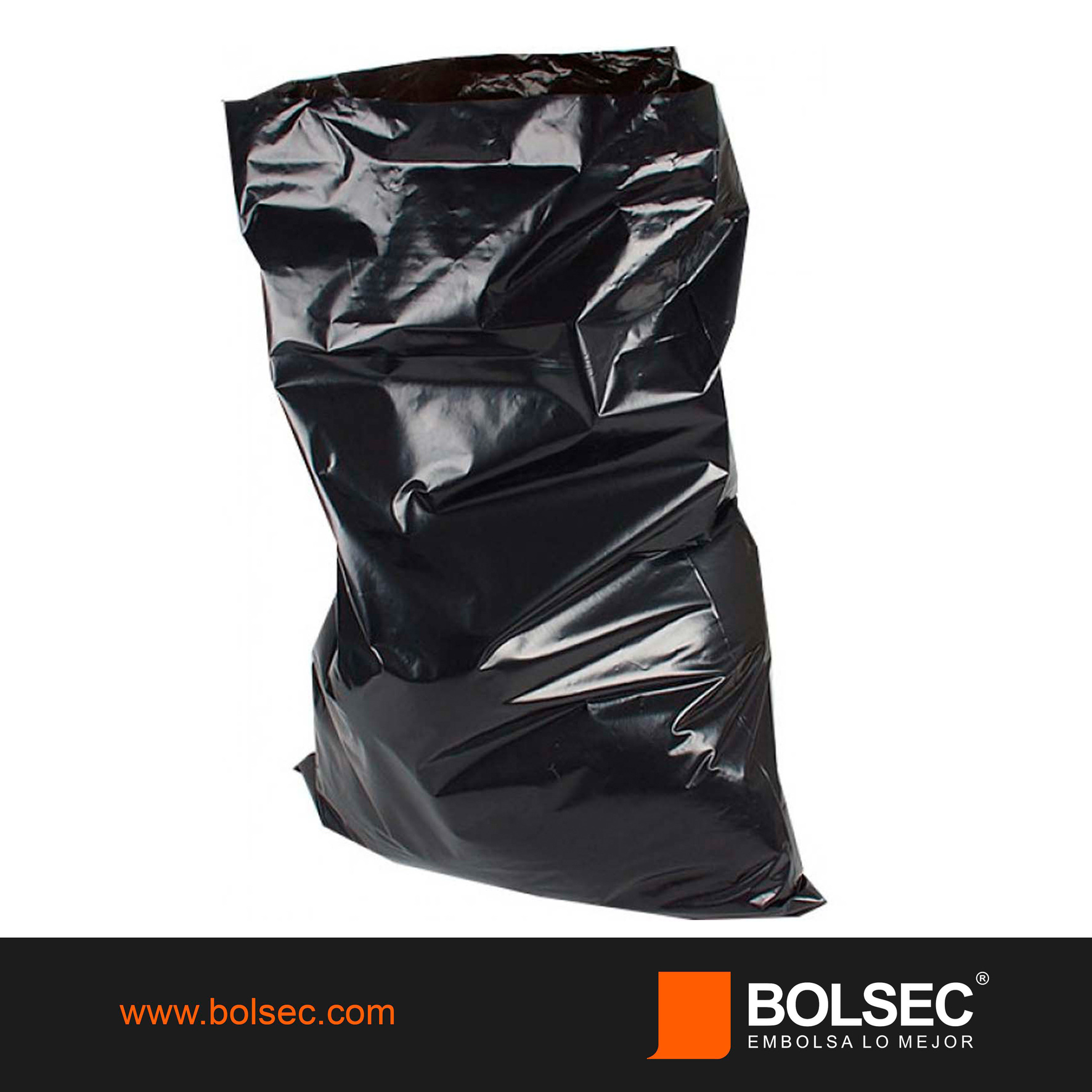 bolsa de plastico tipo boutique con impresion