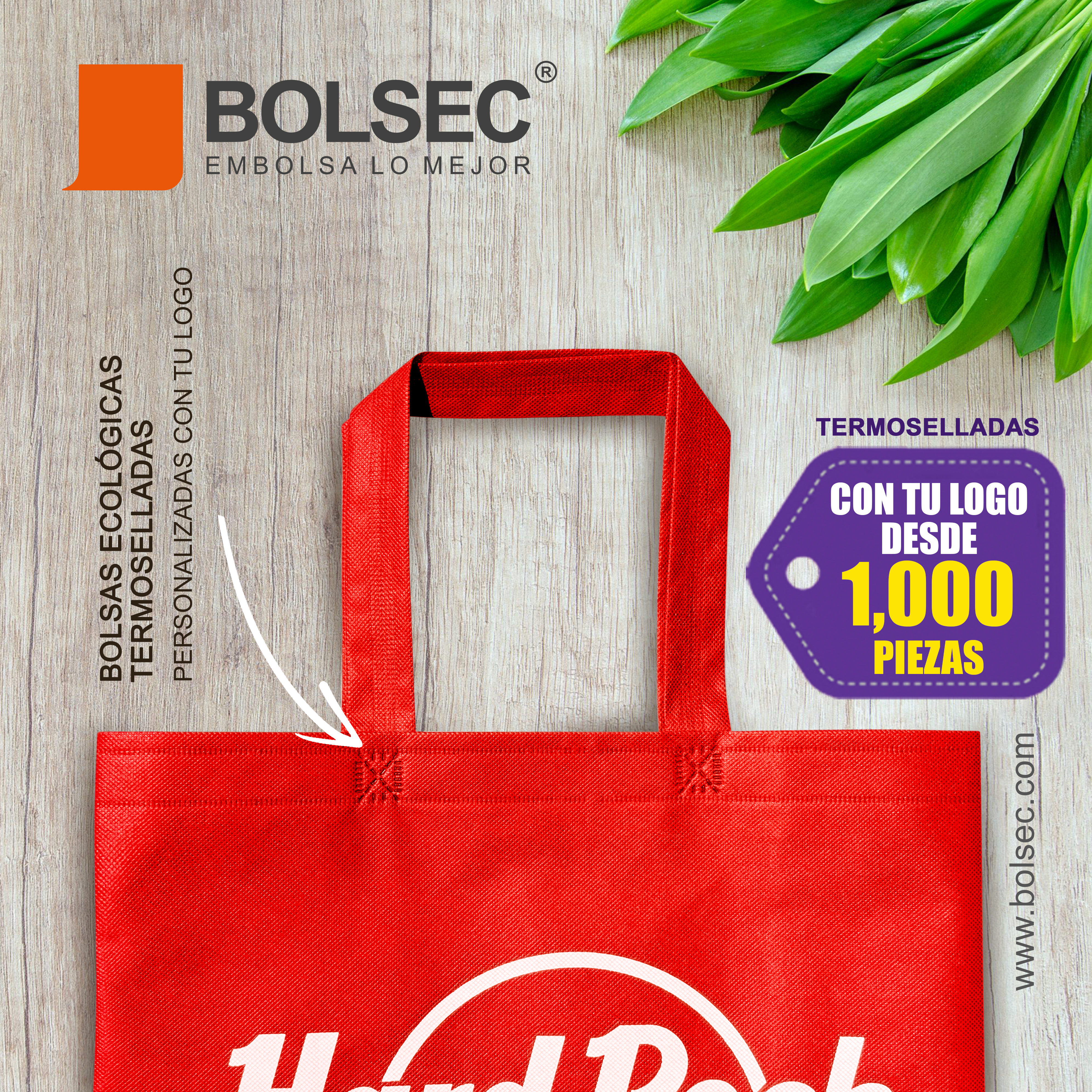 bolsas de tela ecologicas termoselladas personalizadas en ciudad de mexico